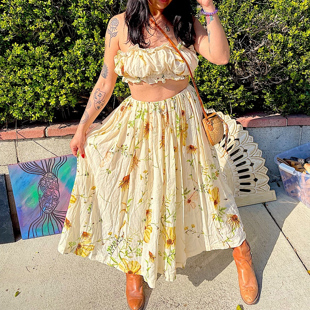 Matching skirt and top